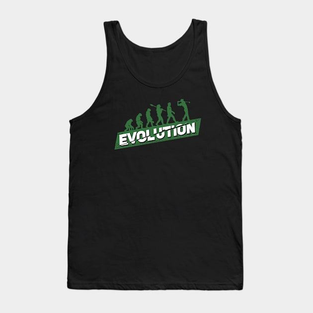 Golf Evolution Golfing Golfer Gift Tank Top by Dolde08